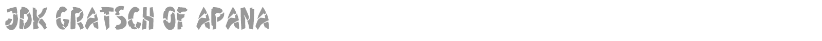 JDK Gratsch of Apana font preview